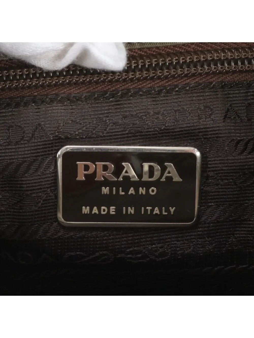 Prada Tessuto Nylon Triangle Logo Shoulder Bag Crossbody Messenger